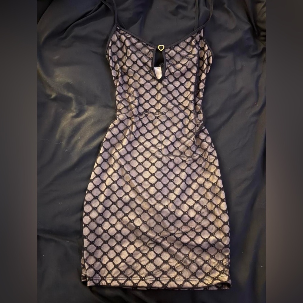 SHEIN Black and Nude Dress